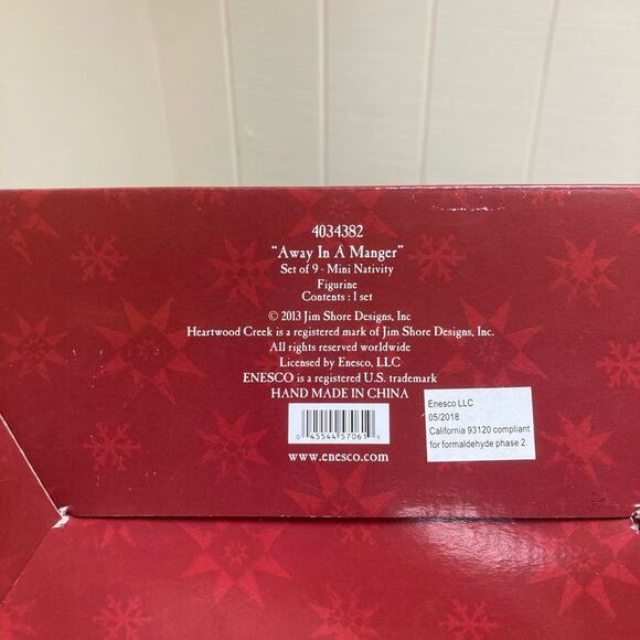 Jim Shore Mini Nativity Set "Away in A Manger" Box Included - Picture 8 of 9